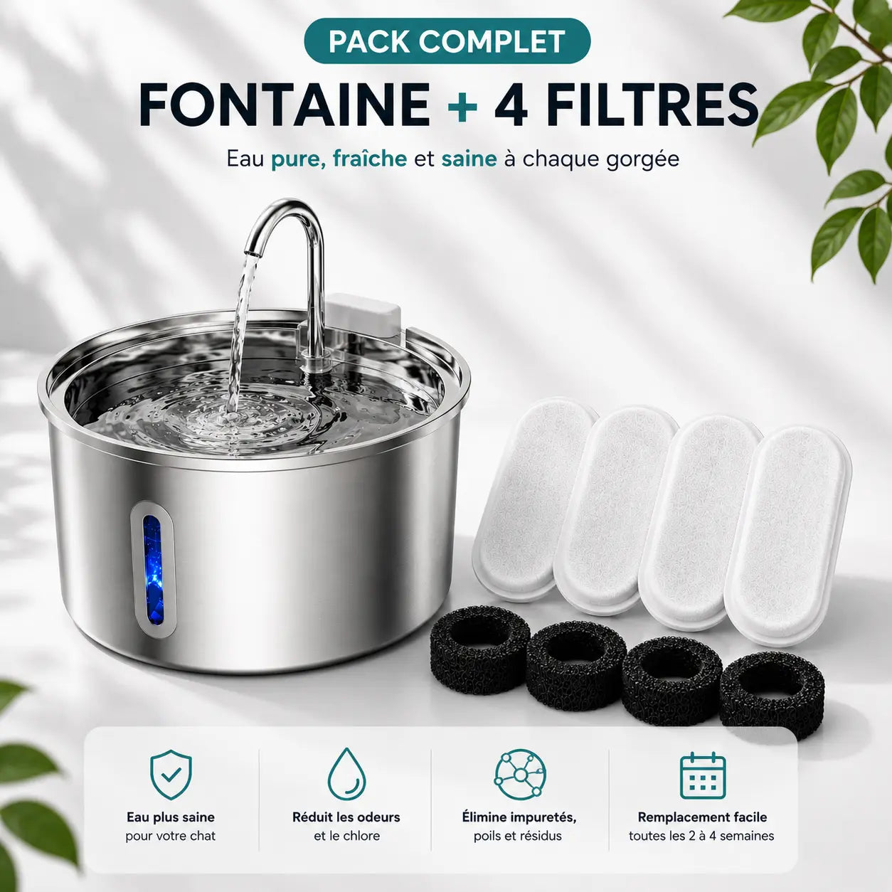 Pack AquaNeko — sans capteur + 4 filtres