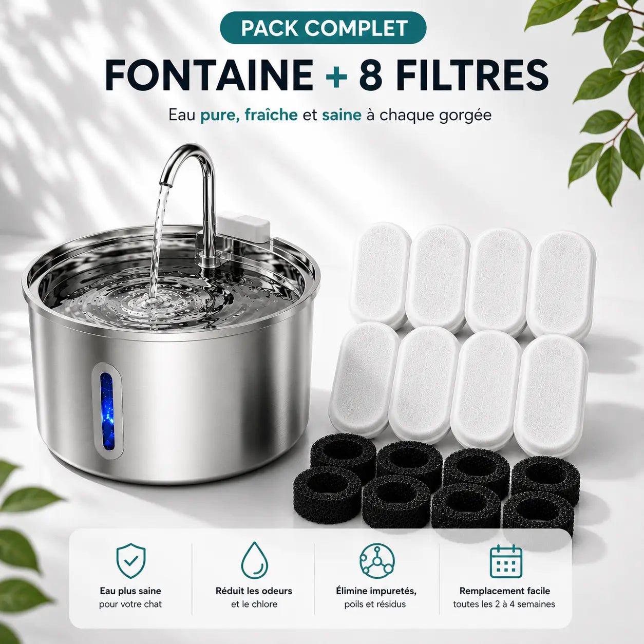 Pack AquaNeko — sans capteur + 8 filtres